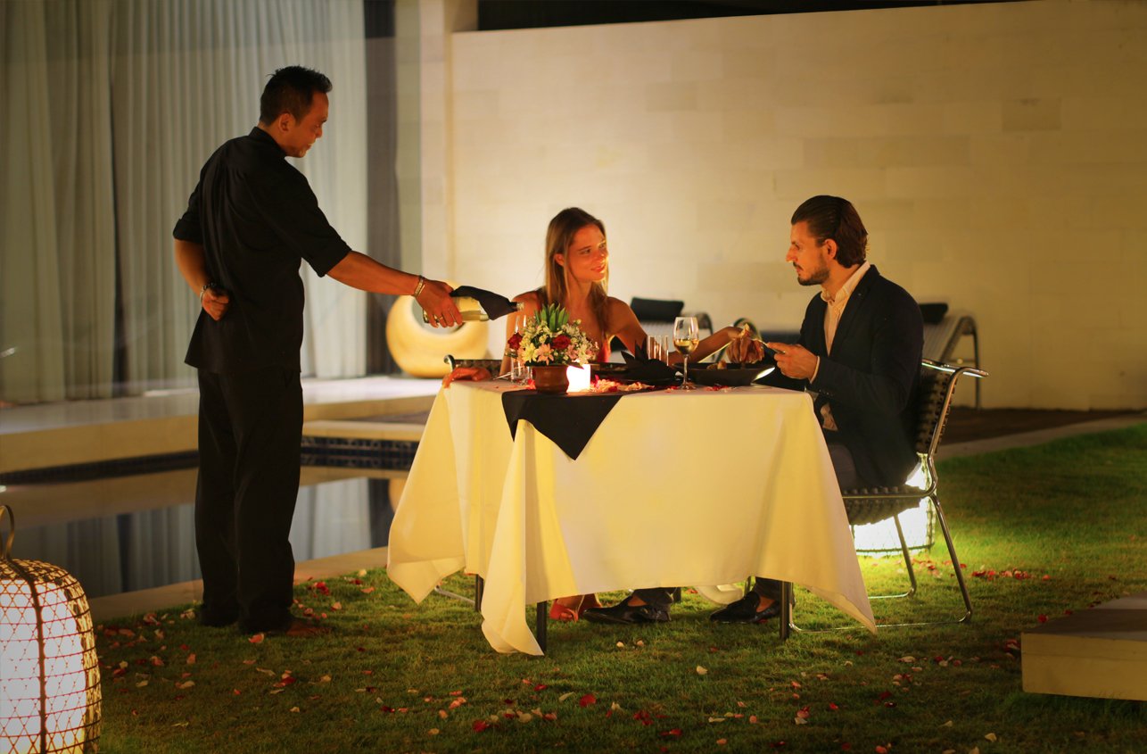 Candlelit Villa Dinner One Eleven Resorts Seminyak Bali
