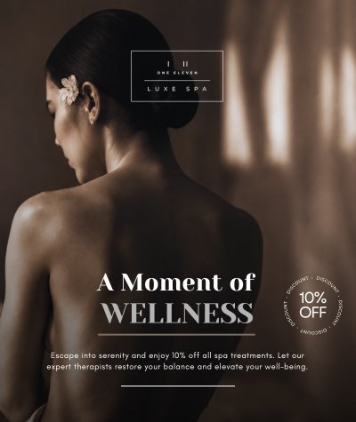 One Eleven Luxe Spa Seminyak Promo 10% OFF June 2026