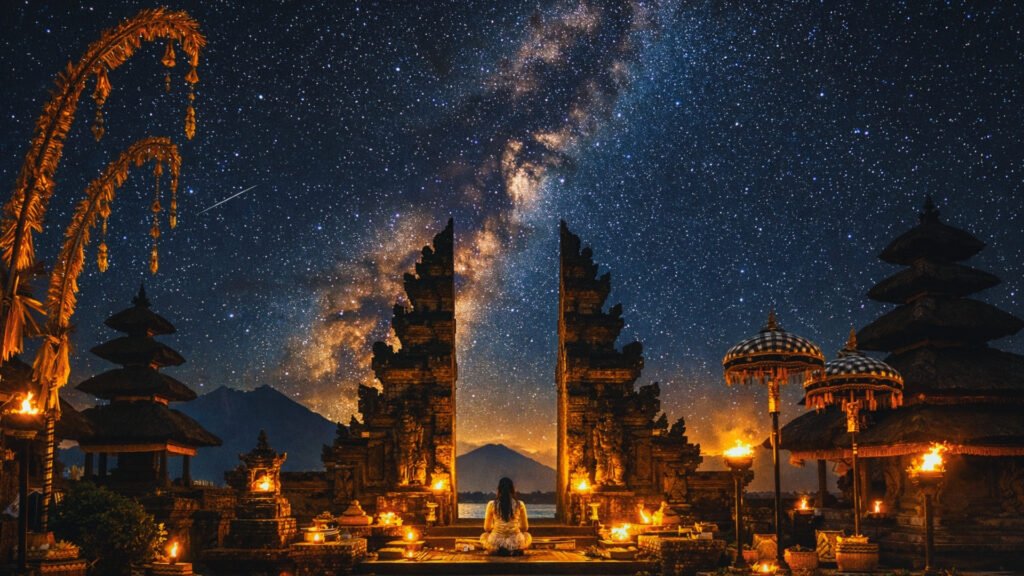 Nyepi Day at Night Bali