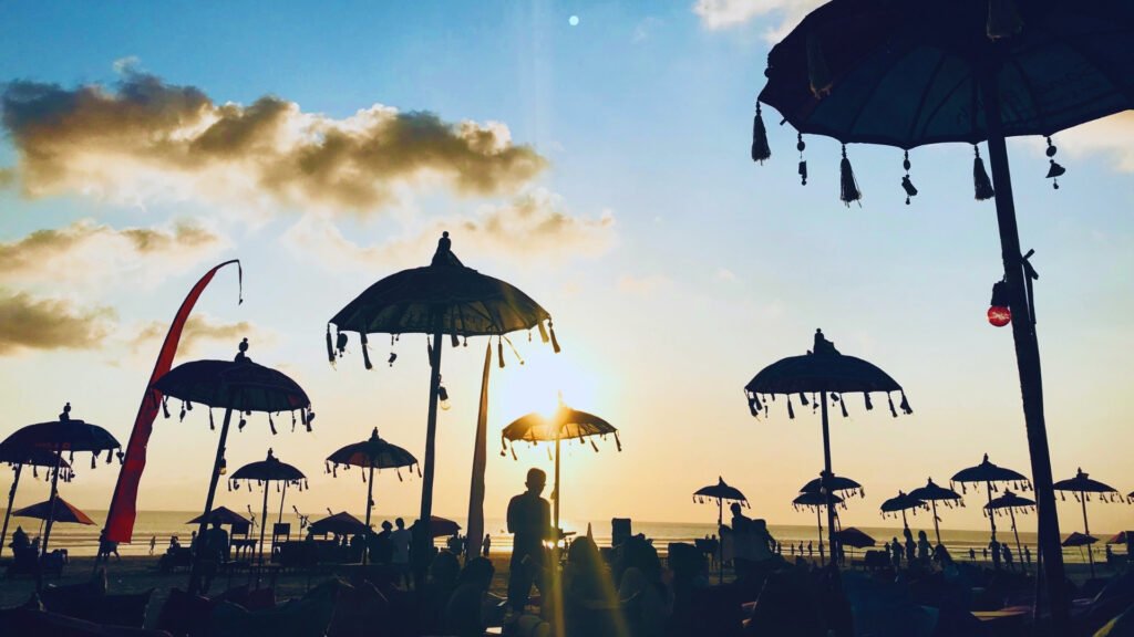 Double Six Beach Bali Sunset