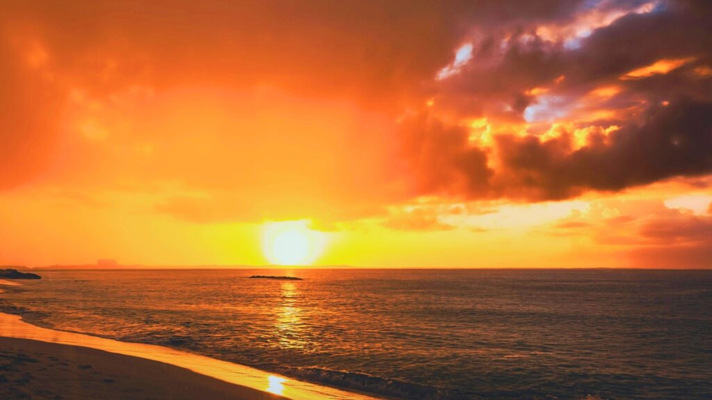 Gado Gado Beach Bali Sunset