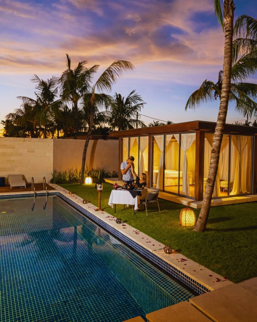 Candlelit Honeymoon Villa Dinner One Eleven Resorts Seminyak Bali
