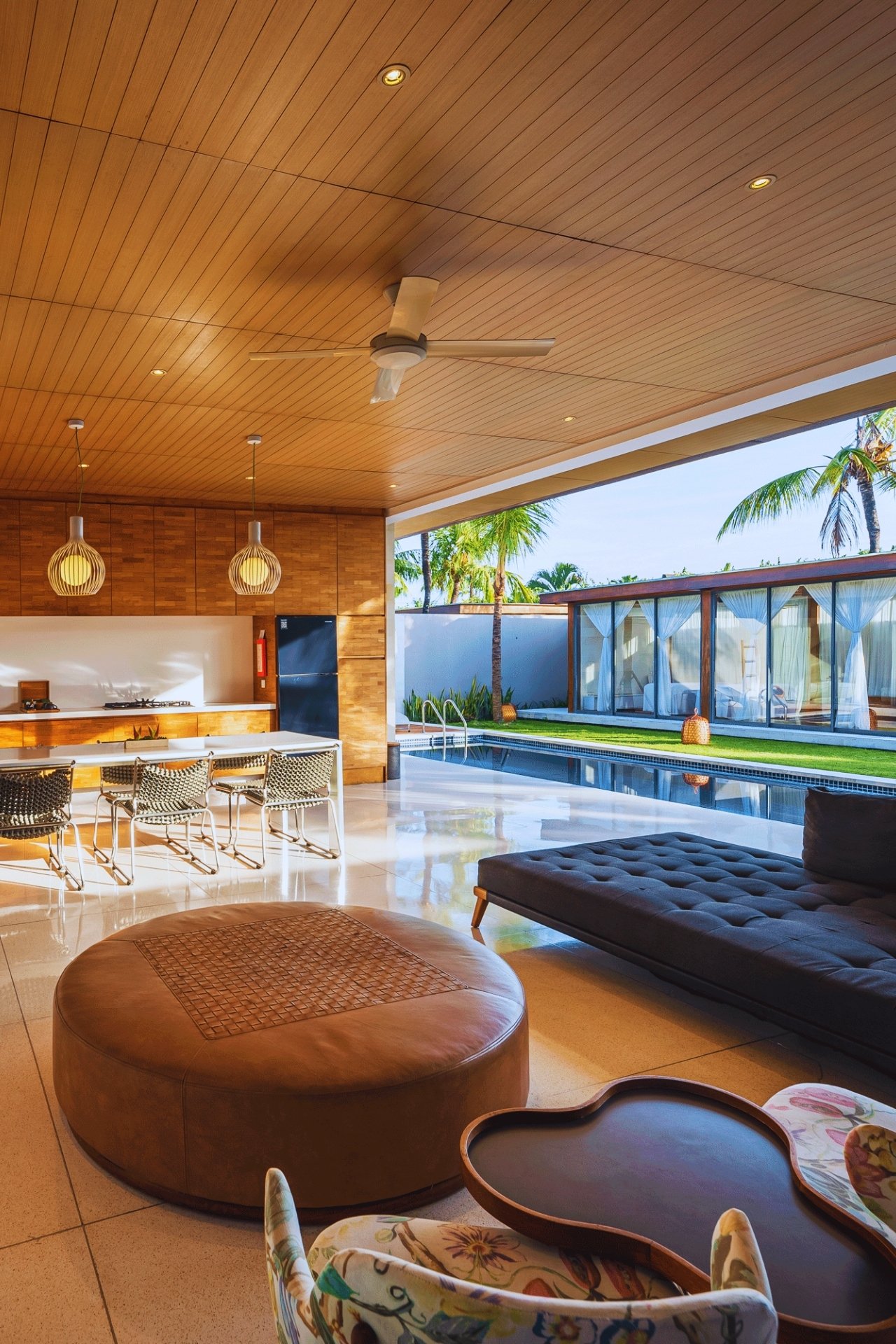 Soft details, warm textures, curated lighting Open Space Living One Eleven Resorts Seminyak Bali